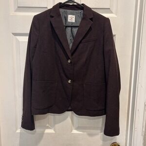 GAP Academy Blazer Red‎ Plum Classic Blazer Jacket Women's Size 10 Academia